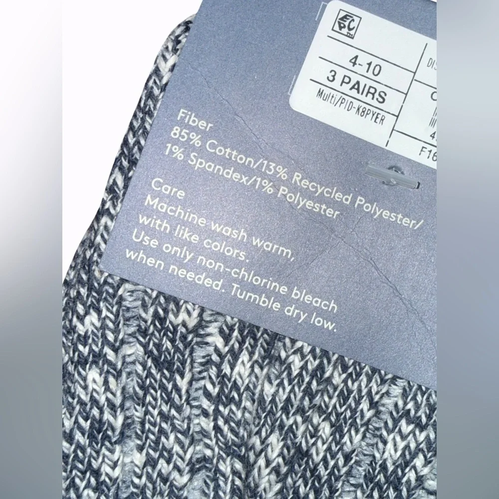 Universal Thread Cotton Blend Ankle Socks - 3 Pack FREE SHIPPING 🚀🧦 Sz 4-10 NWT